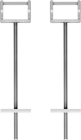 Blulu 2 Pack Roll-up Traffic Sign Stand 56 Inch Portable Road Construction Sign Stand Traffic Control Holder Heavy Duty Bar Angle T-stand Kit for 36" & 48" Signs Construction Site Driveway Street in Saudi Arabia