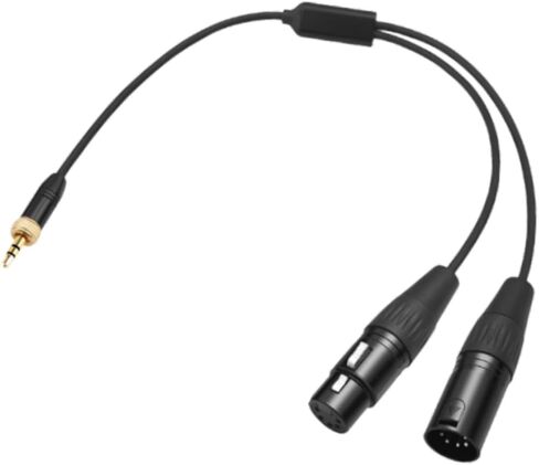 DYNWAVE Dmx Female Male 5 Pin to Stereo Jack Audio 3.5mm Male -dmx-3.5C-1/2 Dmx 3.5mm 30cm -dmx-acp-1/2 Locking Dmx Adapter Cable in Saudi Arabia