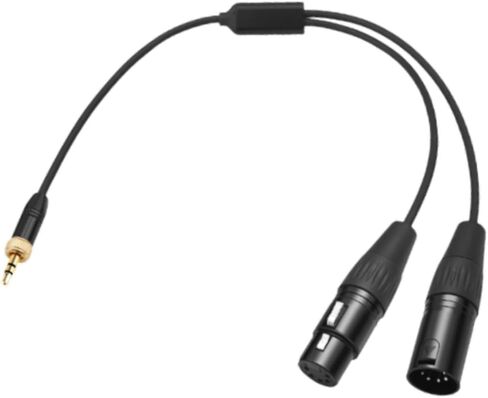DYNWAVE Dmx Female Male 5 Pin to Stereo Jack Audio 3.5mm Male -dmx-3.5C-1/2 Dmx 3.5mm 30cm -dmx-acp-1/2 Locking Dmx Adapter Cable in Saudi Arabia