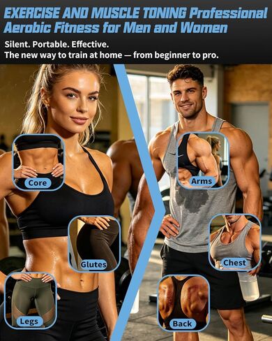 Battle Ropes, Weighted Ropeless Battle Rope with Adjustable Resistance Springs for Home Gym Exercise, Portable Workout Equipment for Strength Training & Cardio Fitness in Saudi Arabia