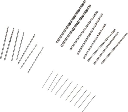 Micro Drill Bits Set HSS Straight Shank Mini Jewelry Watch PCB Crafts in Saudi Arabia
