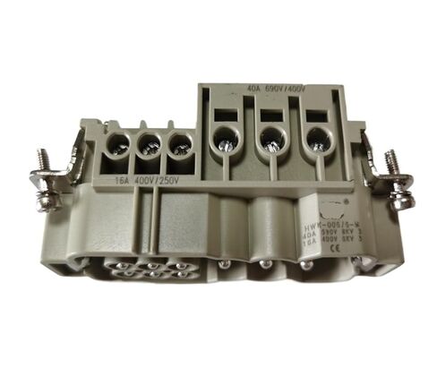 موصل مستطيل للخدمة الشاقة HDC HWK-006/6-Pin 40/16A 690V/400V التوصيل العلوي in Saudi Arabia
