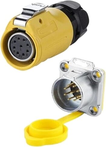 9 pin power signal connector female and male socket waterproof IP67 M20 in Saudi Arabia