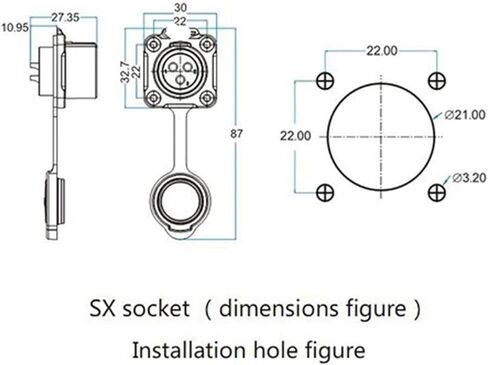 9 pin power signal connector female and male socket waterproof IP67 M20 in Saudi Arabia