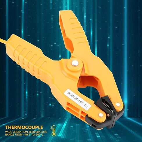2 PCS Temperature Clamp Thermocouple Sensor K Type Pipe Clamp Sensor, Pipe Clamp Probe Thermocouple Sensor Temperature Thermocouple Clamp ~3/8-40~200℃ in Saudi Arabia