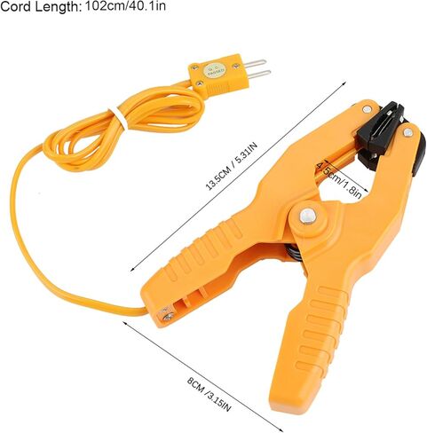 2 PCS Temperature Clamp Thermocouple Sensor K Type Pipe Clamp Sensor, Pipe Clamp Probe Thermocouple Sensor Temperature Thermocouple Clamp ~3/8-40~200℃ in Saudi Arabia