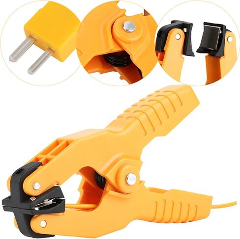 2 PCS Temperature Clamp Thermocouple Sensor K Type Pipe Clamp Sensor, Pipe Clamp Probe Thermocouple Sensor Temperature Thermocouple Clamp ~3/8-40~200℃ in Saudi Arabia