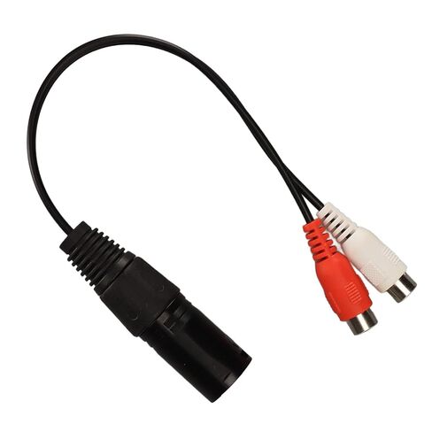 كابل مقسم XLR ذكر إلى 2 أنثى Y، موصل مطلي بالذهب 24 قيراط كابل صوت لتقليل الضوضاء إشارة واضحة 0.6 قدم 3 دبوس للميكروفونات للخلاطات in Saudi Arabia