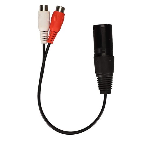 كابل مقسم XLR ذكر إلى 2 أنثى Y، موصل مطلي بالذهب 24 قيراط كابل صوت لتقليل الضوضاء إشارة واضحة 0.6 قدم 3 دبوس للميكروفونات للخلاطات in Saudi Arabia