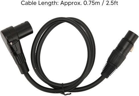 XLR to XLR Cable 2.5ft, HiFi Sound Balanced Wire for Microphone Speaker Mixer with Clear Sound and Stable Connection, Compatible with XLR Cable Devices in Saudi Arabia