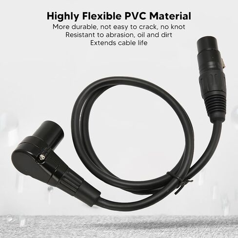 XLR to XLR Cable 2.5ft, HiFi Sound Balanced Wire for Microphone Speaker Mixer with Clear Sound and Stable Connection, Compatible with XLR Cable Devices in Saudi Arabia
