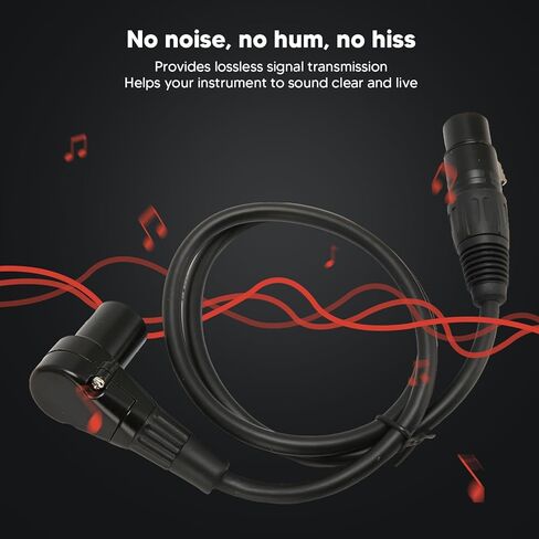 XLR to XLR Cable 2.5ft, HiFi Sound Balanced Wire for Microphone Speaker Mixer with Clear Sound and Stable Connection, Compatible with XLR Cable Devices in Saudi Arabia