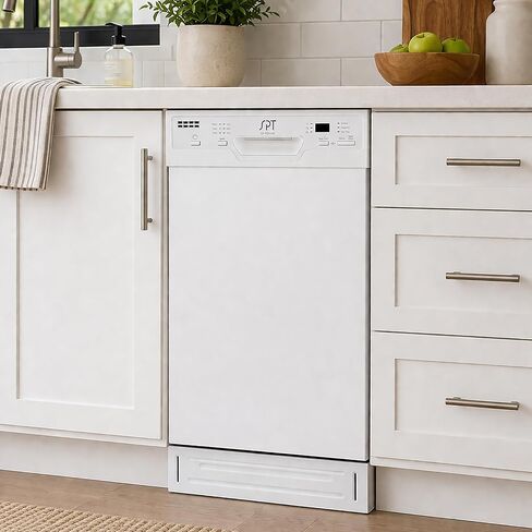 SD-9254W: Energy Star 18″ Built-In Dishwasher w/Heated Drying – White in Saudi Arabia
