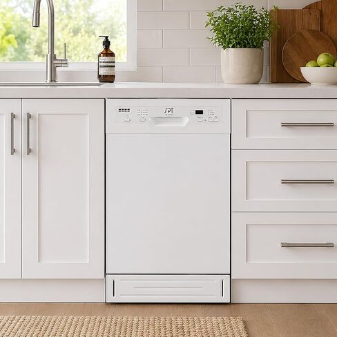 SD-9254W: Energy Star 18″ Built-In Dishwasher w/Heated Drying – White in Saudi Arabia