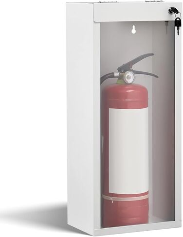 Zonon 1 Pcs Red Fire Extinguisher Cabinet Wall & Surface Mount 24-3/4" H x 10-1/4" W x 7" D Heavy Duty Steel Box Case Holder Industrial Indoor Outdoor for 10lb Dry/5lb Co2 Extinguisher in Saudi Arabia