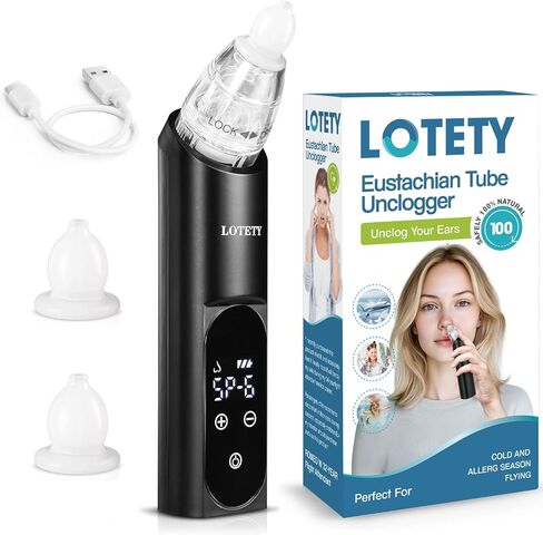 Eustachian Tube Unclogger - Ear Pressure Relief Device | Ear Pressure Relief for Flying & Diving | Ear Popper, Eustachian Ear Unclogger & Ear Ringing Relief Tinnitus in Saudi Arabia