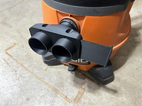Heavy-Duty Wet Dry Vacuum Y Splitter with Blast Gate | 2.5" Dual Hose Shop Vac Adapter | Compatible with Ridgid, Craftsman, and Other Wet/Dry Vacuums in Saudi Arabia