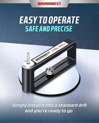 Sheet Metal Hole Cutter with 2 EXTRA BITS HVAC Duct Hole Cutter Adjustable Sheet Metal Circle Cutters for Ductwork Roofing Ceiling Installs 2-12" Circles Holes in 24Ga Steel & 26Ga Stainless in Saudi Arabia
