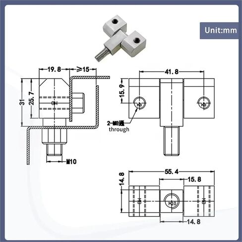 304 Stainless Steel Detachable Hinges 1Pcs in Saudi Arabia