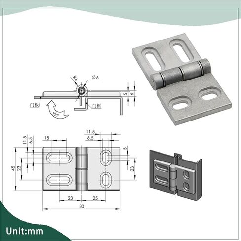 Door Hinge Zinc Alloy Chassis 1Pcs in Saudi Arabia