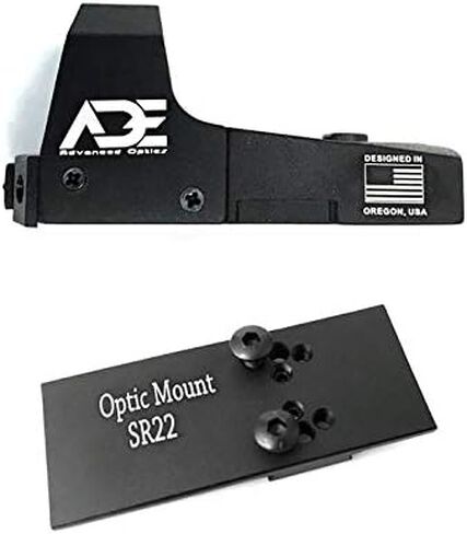 Ade Advanced Optics Mini RD3-006x Green Dot Reflex Sight for Ruger SR22 Pistol Mounting Plate That Replace Rear Sight in Saudi Arabia