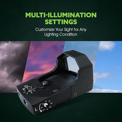Ade Advanced Optics Mini RD3-006x Green Dot Reflex Sight for Ruger SR22 Pistol Mounting Plate That Replace Rear Sight in Saudi Arabia