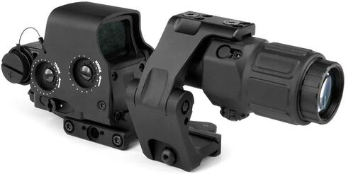 558 Holographic Red Dot Sight - Upgraded: NV Function, Clear High-Trans Glass, No Mirror Reflection, Red Dot Clear in Strong Light, 20mm Quick-Detach Rail, for G33/G43/G45 Magnifiers in Saudi Arabia