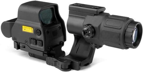 558 Holographic Red Dot Sight - Upgraded: NV Function, Clear High-Trans Glass, No Mirror Reflection, Red Dot Clear in Strong Light, 20mm Quick-Detach Rail, for G33/G43/G45 Magnifiers in Saudi Arabia