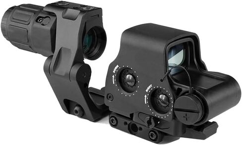 558 Holographic Red Dot Sight - Upgraded: NV Function, Clear High-Trans Glass, No Mirror Reflection, Red Dot Clear in Strong Light, 20mm Quick-Detach Rail, for G33/G43/G45 Magnifiers in Saudi Arabia