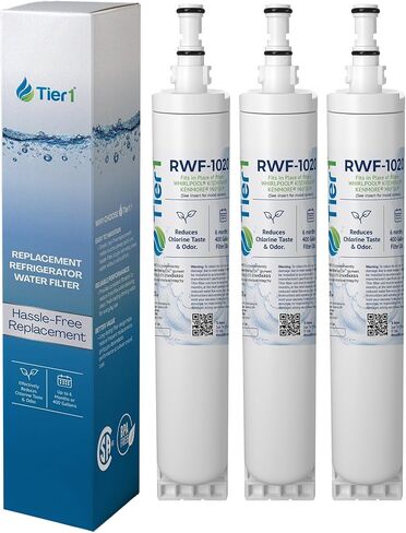 Tier1 4396508 Refrigerator Water Filter 3-pk | Replacement for Whirlpool 4396508, 4396510, 4392857, NLC240V, Kenmore 46-9010, Filter 5, EDR5RXD1, Fridge Filter in Kuwait