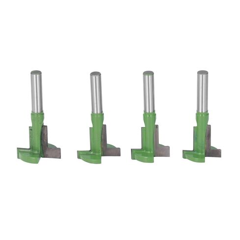 4 Piece T Slot Router Bit Set for Woodworking, 45 Steel Body with Tungsten Carbide Straight , Slotting Cutter for Photo Frames and Decorative Panels, Carpentry Grooving Tool in Saudi Arabia