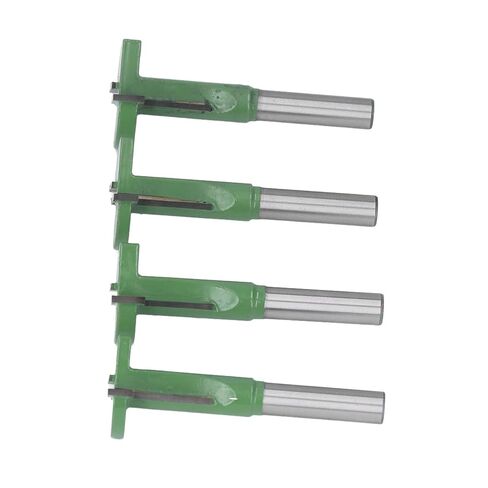 4 Piece T Slot Router Bit Set for Woodworking, 45 Steel Body with Tungsten Carbide Straight , Slotting Cutter for Photo Frames and Decorative Panels, Carpentry Grooving Tool in Saudi Arabia