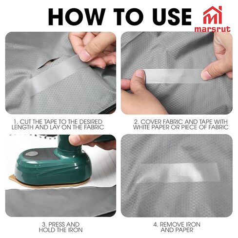 Tent Seam Tape, 2 Rolls, Total 131 Feet, Waterproof Tent Tape Repair, Iron On Hot Melt Seam Sealing, Clear Fusible Adhesive Tape for Fabric, Outdoor Camping Gear, Awning, Raincoats & Sportswear in Saudi Arabia