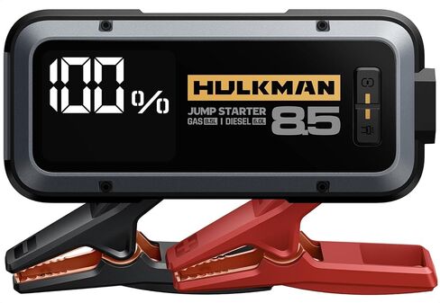 Hulkman Alpha Pro، أسود خالص، 1500 أمبير 44.4 وات في الساعة، صندوق القفز مع شاشة LED 3.3 بوصة، حزمة بطارية السيارة PD65W داخل وخارج السيارة، وصلة عبور محمولة 12 فولت، لمحركات الغاز 7.5 لتر و4.5 لتر، 2025 جديد in Kuwait