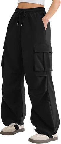 سراويل COPYLEAF Parachute Cargo للسيدات خفيفة الوزن وسريعة الجفاف وفضفاضة للمشي لمسافات طويلة مع جيوب ملابس Y2k in Kuwait