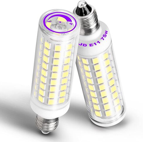 ziomitus ba15d 120 فولت اتصال مزدوج / dc حربة قاعدة أدى المصابيح الكهربائية 50 واط-75 واط استبدال، t3 / t4 / c7 / s6، 2700k لينة بيضاء دافئة ba15d 5 واط أدى لمبات آلة الخياطة، غير عكس الضوء، 5pack in Kuwait