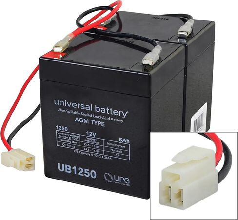 AlveyTech Premium 24 Volt Battery Pack for The Razor E150 Electric Scooter (5 Ah, Versions 6+) - Replacement Set of 2 Rechargeable AGM Batteries with Wiring Harness in Saudi Arabia