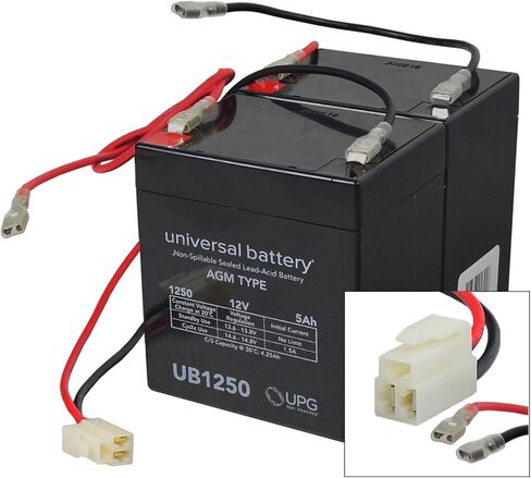 AlveyTech Premium 24 Volt Battery Pack for The Razor E150 Electric Scooter (5 Ah, Versions 6+) - Replacement Set of 2 Rechargeable AGM Batteries with Wiring Harness in Saudi Arabia