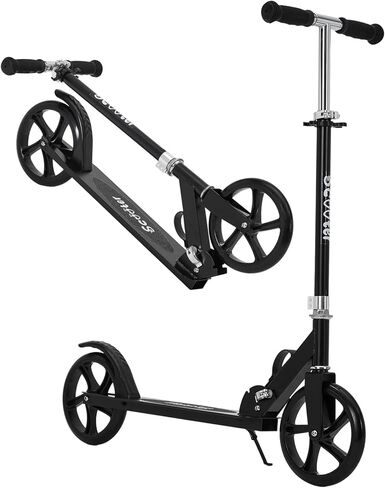 Foldable Kids Scooter, Aluminum & Plastic Big Wheel Kick Scooter with Stand, Lightweight Commuter Scooter for Kids Teens in Saudi Arabia