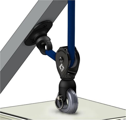 SpinRx Mini Swivel Pulley Ultra-Compact Marine Anchor Pulley for Drift Boats, Rafts, Kayaks, & Boat Anchor Setups in Saudi Arabia
