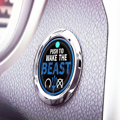 TOOLEPIC Engine Start Button Cover Beast-Themed Design Compatible with 2015 2016 2018 2019 Ford f150 Raptor Accessories-Red in Saudi Arabia