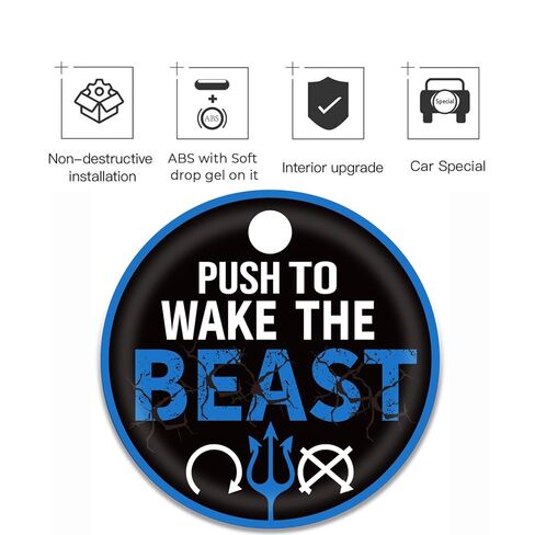 TOOLEPIC Engine Start Button Cover Beast-Themed Design Compatible with 2015 2016 2018 2019 Ford f150 Raptor Accessories-Red in Saudi Arabia
