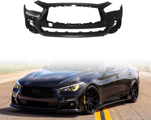 غطاء المصد الأمامي LOSTAR متوافق مع 2018-2024 إنفينيتي Q50 Q50S Sport 62022-6HJ0H 620226HJ1H in Saudi Arabia