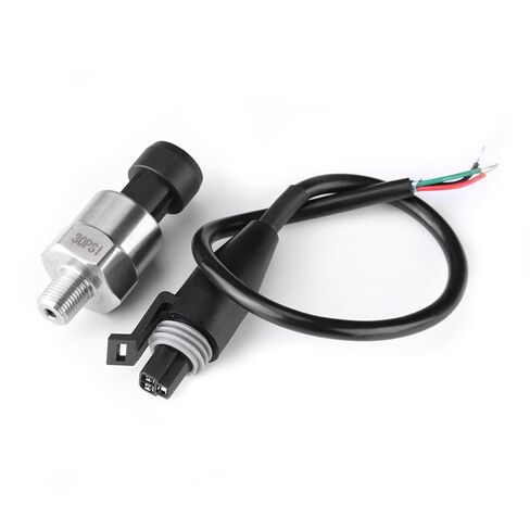 Stainless Steel Pressure Transducer Sender Sensor with 1/8NPT Thread for Oil Fuel Air Water (100PSI) in Kuwait