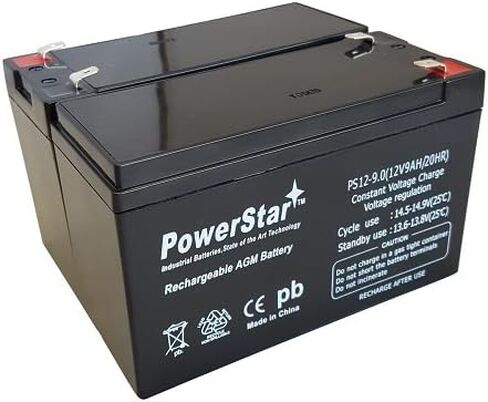 بطارية PowerStar 12V 7AH SLA لشفرات الحلاقة e200 / e200s / e225 / e300 / e300s / e325-2PK in Saudi Arabia