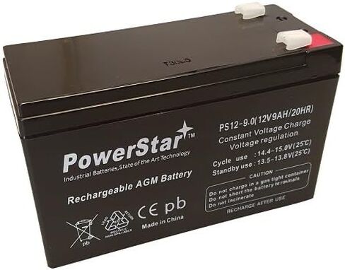 بطارية PowerStar 12V 7AH SLA لشفرات الحلاقة e200 / e200s / e225 / e300 / e300s / e325-2PK in Saudi Arabia