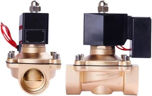 1 قطعة 1/2 "3/4" 1 "1-1/2" 2" نحاس مغلق عادة 24VDC 12VDC 110VAC 220 فولت صمام الملف اللولبي غير الحراري صمام الملف اللولبي العمل الطويل (1، G_24VDC) in Kuwait