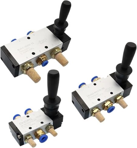 4H210-08 4H310-10 4H410-15 3H210-08 3H310-10 3H410-15 2 Position 5 Port Air Manual Valve Pneumatic Control Valve 5/2 Way Hand Lever Operated Control Valve 1Pcs(4H310-10,With 12mm Fitting) in Saudi Arabia