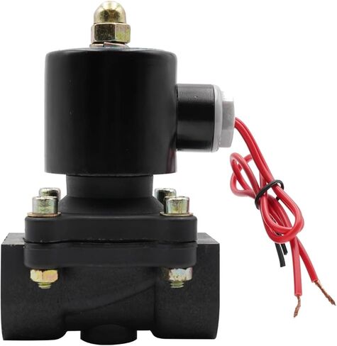 DN08/10/15/20/25/32/40/50 AC220VDC12V24V صمام الملف اللولبي البلاستيكي المغلق عادة، صمام تبديل صمام المياه، مقاوم للتآكل (1، تيار مستمر 24 فولت) in Kuwait