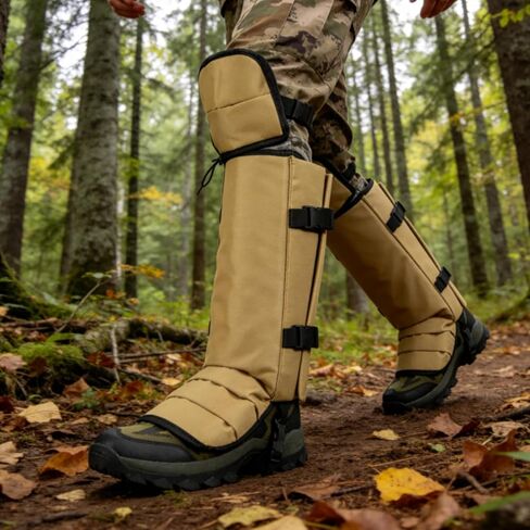 Snake Gaiters for Hunting, Snake Guards for Legs, Waterproof Snake Chaps Gaiter Leggings for Men & Women, Extended Knee Pads Snake Bite Protection, Snake Proof Gaiters with Adjustable Size in Saudi Arabia